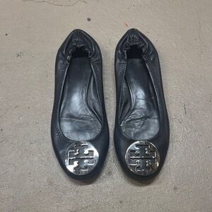 Tory Burch Black Ballet Flats